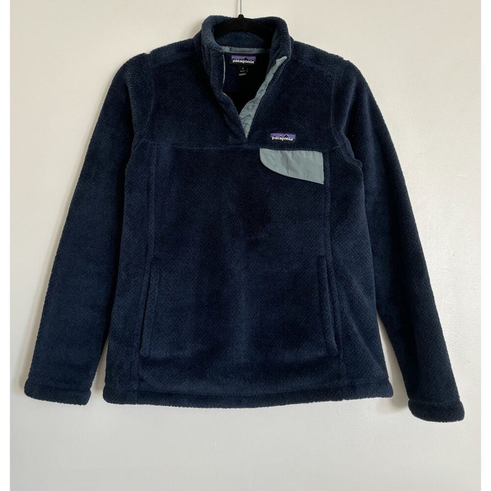 Navy Patagonia Women's Re-Tool Snap T Fleece Pullover S